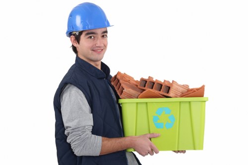 Southwark residents participating in waste recycling