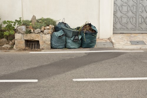 Illustration of a skip with permit sign in Southwark