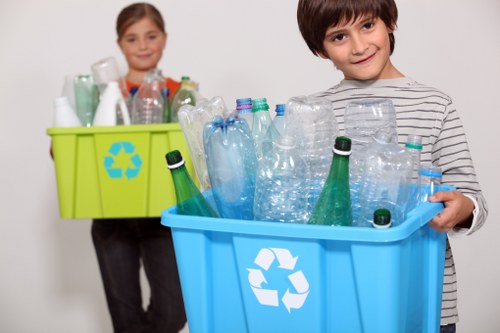 Commercial recycling services in a Southwark business