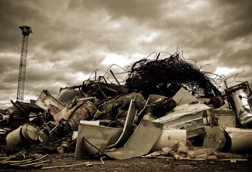 Innovative waste removal technology in Southwark construction site